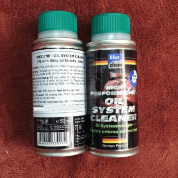 Dung dịch súc máy Bluechem oil system cleaner xe máy